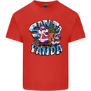 Funny Christmas Santa Panda Kids T-Shirt Childrens Red
