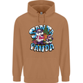 Funny Christmas Santa Panda Mens 80% Cotton Hoodie Caramel Latte