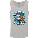 Funny Christmas Santa Panda Mens Vest Tank Top Sports Grey