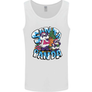 Funny Christmas Santa Panda Mens Vest Tank Top White