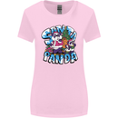 Funny Christmas Santa Panda Womens Wider Cut T-Shirt Light Pink