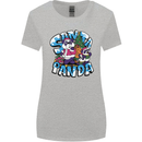 Funny Christmas Santa Panda Womens Wider Cut T-Shirt Sports Grey