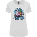 Funny Christmas Santa Panda Womens Wider Cut T-Shirt White