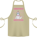 Funny Christmas Unicorn Cotton Apron 100% Organic Khaki