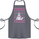 Funny Christmas Unicorn Cotton Apron 100% Organic Steel