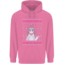 Funny Christmas Unicorn Mens 80% Cotton Hoodie Azelea