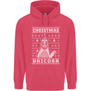Funny Christmas Unicorn Pattern Childrens Kids Hoodie Heliconia
