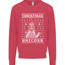 Funny Christmas Unicorn Pattern Kids Sweatshirt Jumper Heliconia
