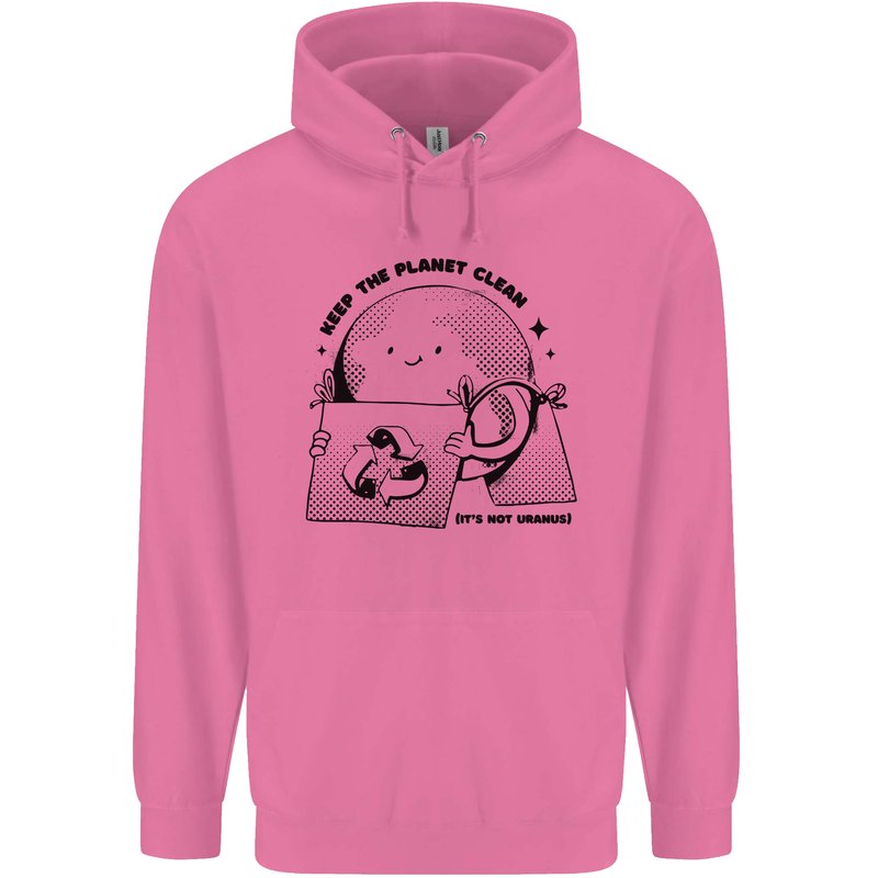 Funny Climate Change Keep the Planet Clean Childrens Kids Hoodie Azalea