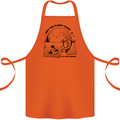 Funny Climate Change Keep the Planet Clean Cotton Apron 100% Organic Orange