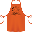 Funny Climate Change Keep the Planet Clean Cotton Apron 100% Organic Orange