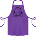 Funny Climate Change Keep the Planet Clean Cotton Apron 100% Organic Purple