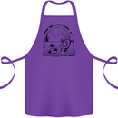 Funny Climate Change Keep the Planet Clean Cotton Apron 100% Organic Purple