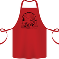Funny Climate Change Keep the Planet Clean Cotton Apron 100% Organic Red