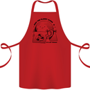 Funny Climate Change Keep the Planet Clean Cotton Apron 100% Organic Red