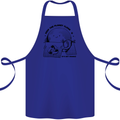 Funny Climate Change Keep the Planet Clean Cotton Apron 100% Organic Royal Blue