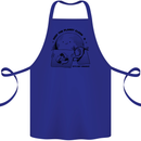 Funny Climate Change Keep the Planet Clean Cotton Apron 100% Organic Royal Blue