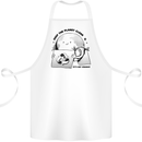 Funny Climate Change Keep the Planet Clean Cotton Apron 100% Organic White