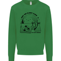 Funny Climate Change Keep the Planet Clean Kids Sweatshirt Jumper Irish Green