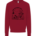 Funny Climate Change Keep the Planet Clean Kids Sweatshirt Jumper Red