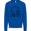 Funny Climate Change Keep the Planet Clean Kids Sweatshirt Jumper Royal Blue