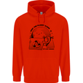 Funny Climate Change Keep the Planet Clean Mens 80% Cotton Hoodie Bright Red