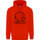 Funny Climate Change Keep the Planet Clean Mens 80% Cotton Hoodie Bright Red