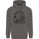 Funny Climate Change Keep the Planet Clean Mens 80% Cotton Hoodie Charcoal