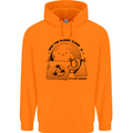 Funny Climate Change Keep the Planet Clean Mens 80% Cotton Hoodie Orange
