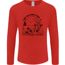 Funny Climate Change Keep the Planet Clean Mens Long Sleeve T-Shirt Red