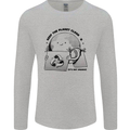 Funny Climate Change Keep the Planet Clean Mens Long Sleeve T-Shirt Sports Grey