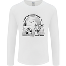 Funny Climate Change Keep the Planet Clean Mens Long Sleeve T-Shirt White