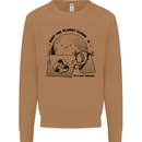Funny Climate Change Keep the Planet Clean Mens Sweatshirt Jumper Caramel Latte