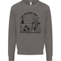 Funny Climate Change Keep the Planet Clean Mens Sweatshirt Jumper Charcoal
