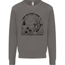 Funny Climate Change Keep the Planet Clean Mens Sweatshirt Jumper Charcoal