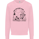 Funny Climate Change Keep the Planet Clean Mens Sweatshirt Jumper Light Pink