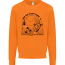 Funny Climate Change Keep the Planet Clean Mens Sweatshirt Jumper Orange
