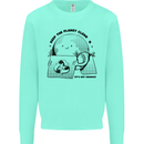 Funny Climate Change Keep the Planet Clean Mens Sweatshirt Jumper Peppermint