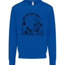 Funny Climate Change Keep the Planet Clean Mens Sweatshirt Jumper Royal Blue