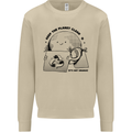 Funny Climate Change Keep the Planet Clean Mens Sweatshirt Jumper Sand