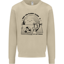 Funny Climate Change Keep the Planet Clean Mens Sweatshirt Jumper Sand