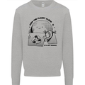 Funny Climate Change Keep the Planet Clean Mens Sweatshirt Jumper Sports Grey