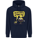 Funny Coffee Childrens Kids Hoodie Navy Blue