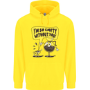 Funny Coffee Childrens Kids Hoodie Yellow