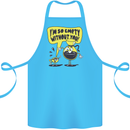 Funny Coffee Cotton Apron 100% Organic Turquoise
