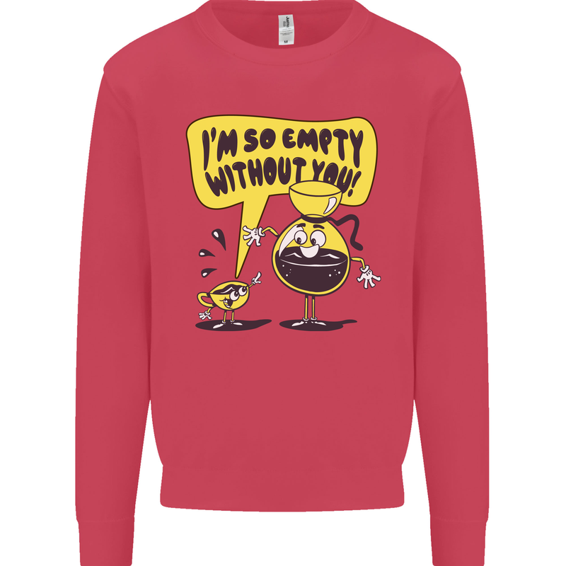 Funny Coffee Kids Sweatshirt Jumper Heliconia
