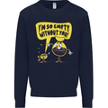 Funny Coffee Kids Sweatshirt Jumper Navy Blue