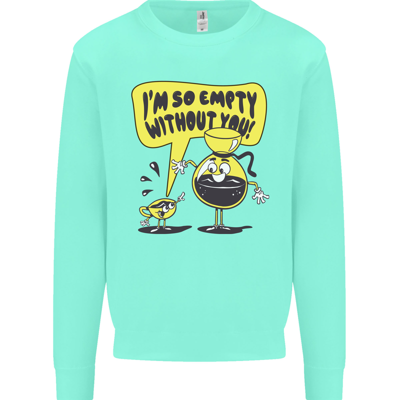 Funny Coffee Kids Sweatshirt Jumper Peppermint