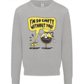 Funny Coffee Kids Sweatshirt Jumper Sports Grey