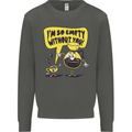Funny Coffee Kids Sweatshirt Jumper Storm Grey
